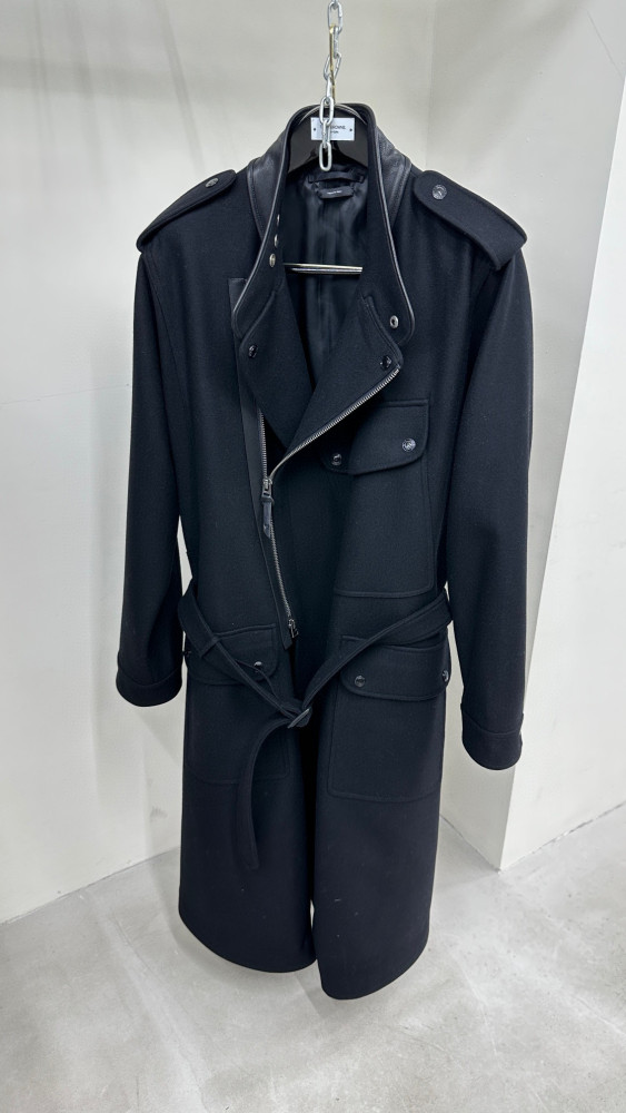 Tom Ford Solid Color Slanted Zipper Long Coat Ngvp #nigo6779