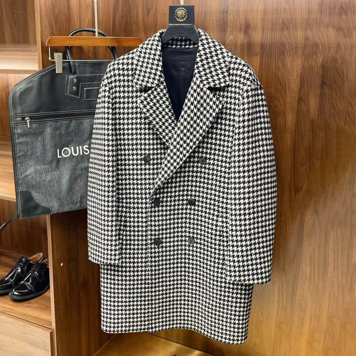 Louis Vuitton Thousand Bird Plaid Double Breasted Jacket Ngvp #nigo6777
