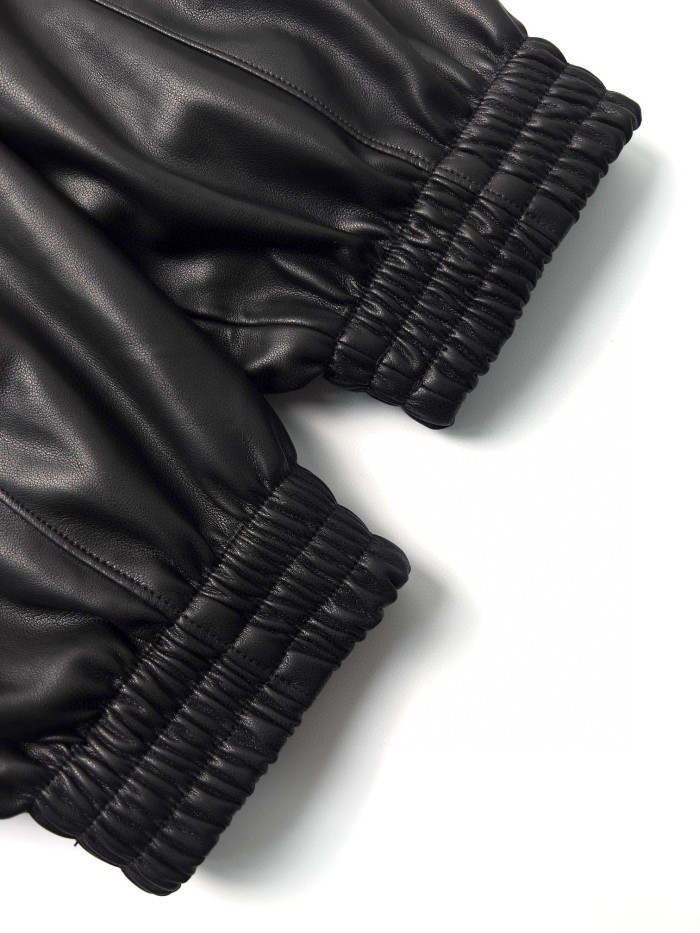 Balenciaga Leather Hooded Zip Jacket #nigo96691
