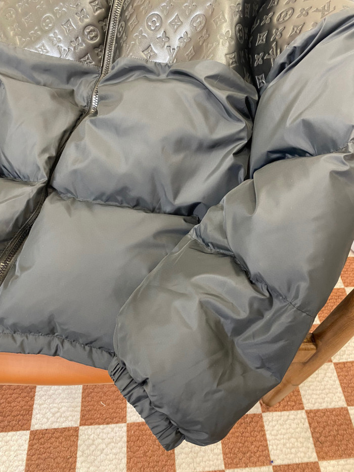 Louis Vuitton Patchwork Leather Puffer Down Jacket #nigo96684