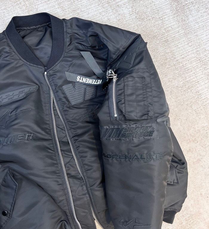 Vetements Embossed Letter Zip Sports Jacket #nigo96689