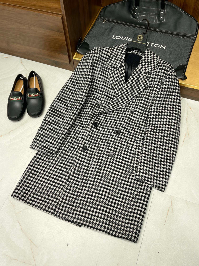 Louis Vuitton Thousand Bird Plaid Double Breasted Jacket Ngvp #nigo6777