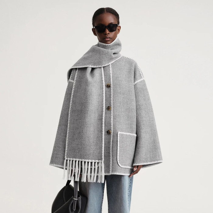 TOTEME Woolen Scarf Shawl Jacket #nigo22119