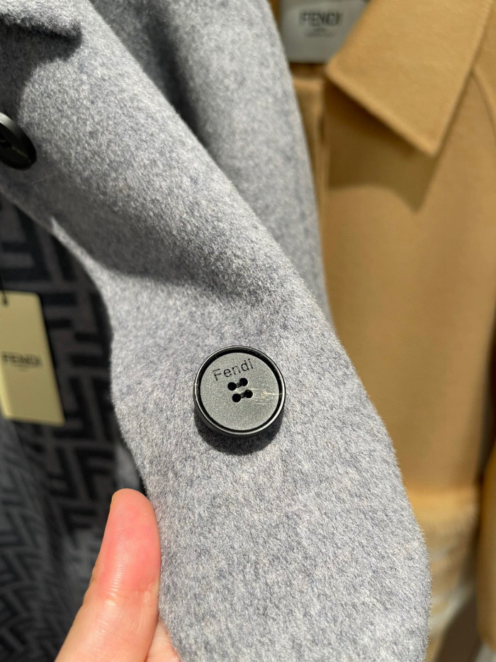 Fendi Long Woolen Lapel Coat Jacket #nigo22122