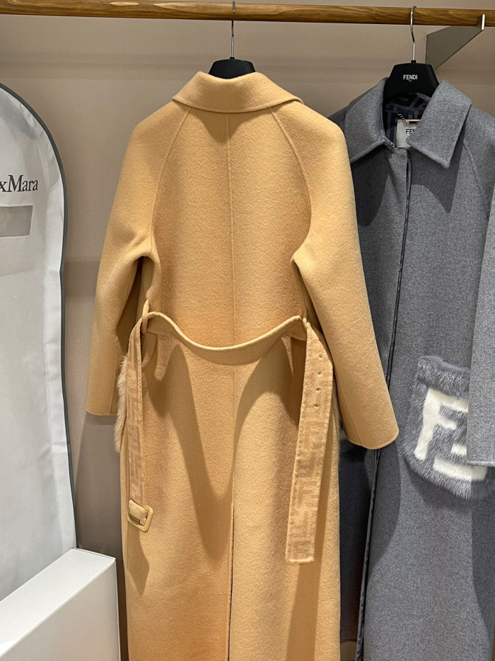 Fendi Long Woolen Lapel Coat Jacket #nigo22122