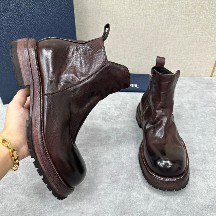 Dior Vintage High Top Leather Boots Ngvp #nigo6773