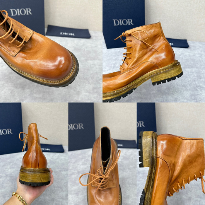 Dior Men's High Top Calfskin Boots Ngvp #nigo6778