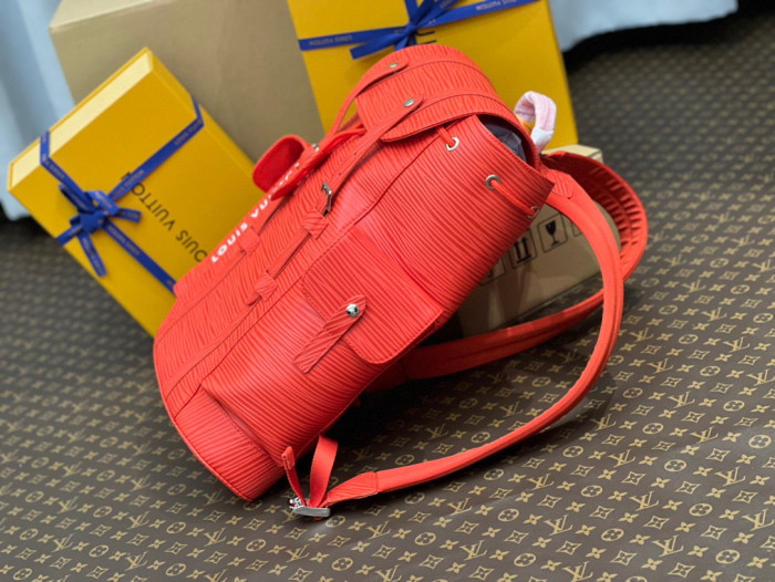 Louis Vuitton CHRISTOPHER Leather Printed Backpack Bag #nigo22135