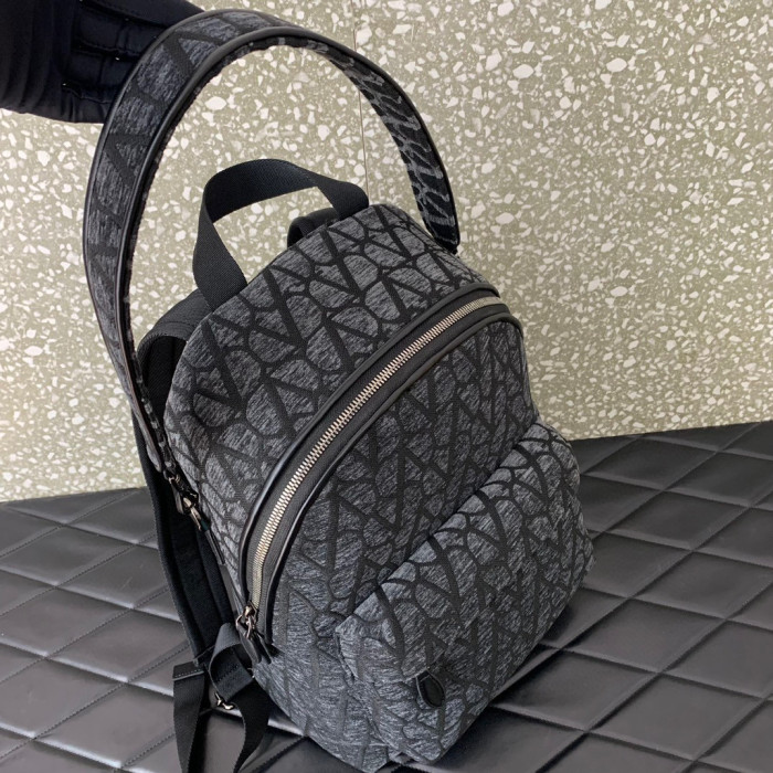 Valentino Printed Canvas Backpack Bag #nigo22127