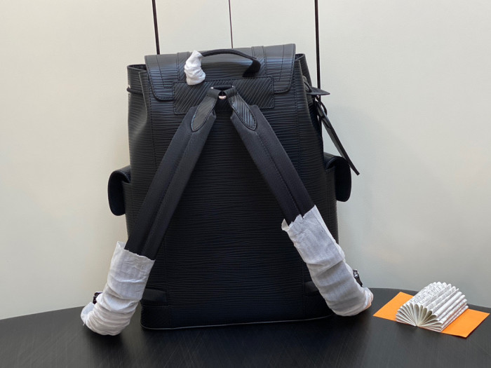 Louis Vuitton CHRISTOPHER Leather Printed Backpack Bag #nigo22135