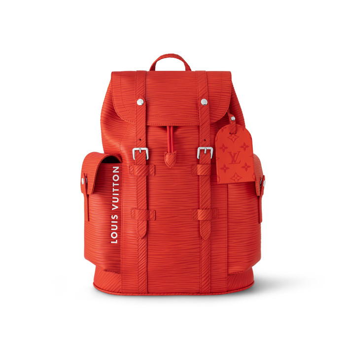 Louis Vuitton CHRISTOPHER Leather Printed Backpack Bag #nigo22135