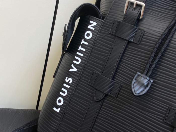 Louis Vuitton CHRISTOPHER Leather Printed Backpack Bag #nigo22135