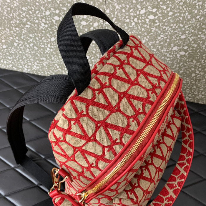 Valentino Printed Canvas Backpack Bag #nigo22127