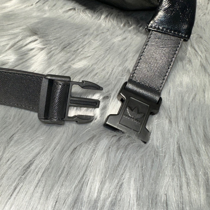 BalenciagaxAdidas Leather Letter Oblique Cross Waist Bag #nigo22131