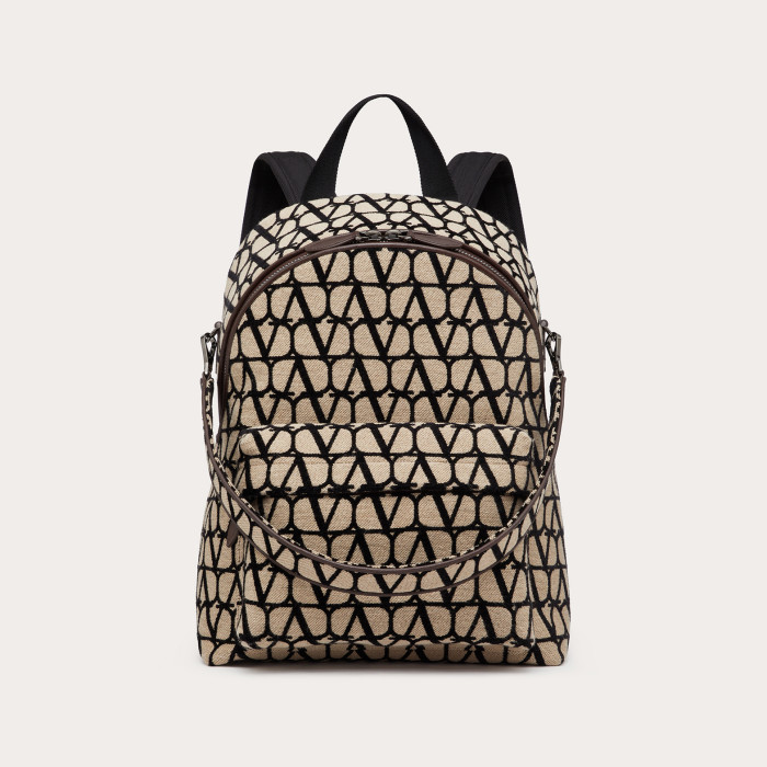 Valentino Printed Canvas Backpack Bag #nigo22127