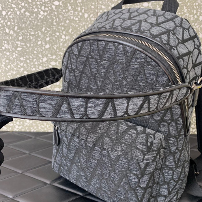 Valentino Printed Canvas Backpack Bag #nigo22127