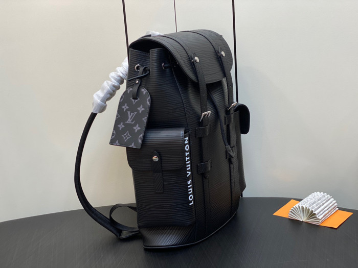 Louis Vuitton CHRISTOPHER Leather Printed Backpack Bag #nigo22135