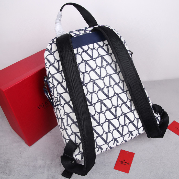 Valentino Printed Canvas Backpack Bag #nigo22127