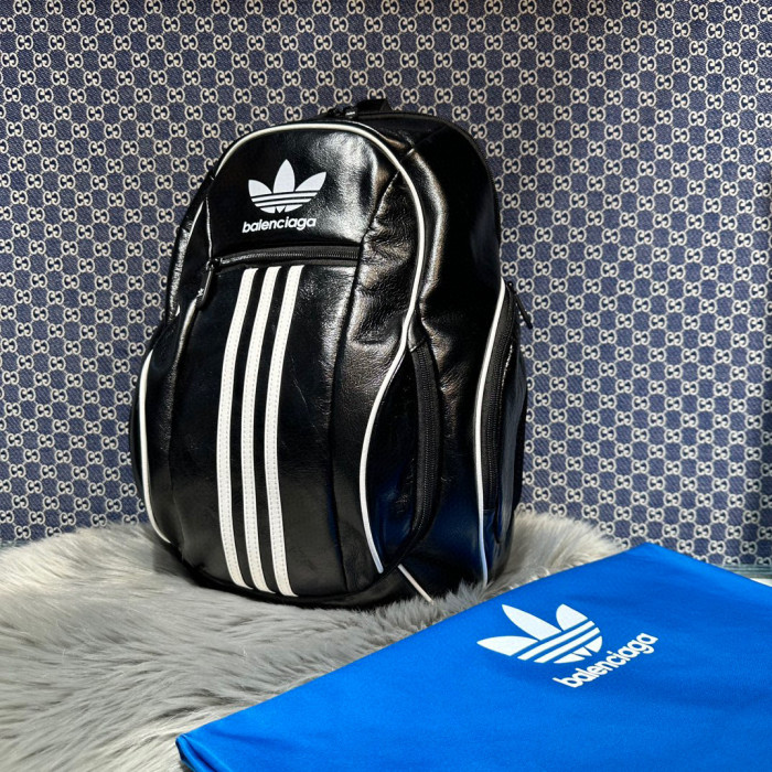 BalenciagaxAdidas Bright Letter Zipper Backpack Bag #nigo22129
