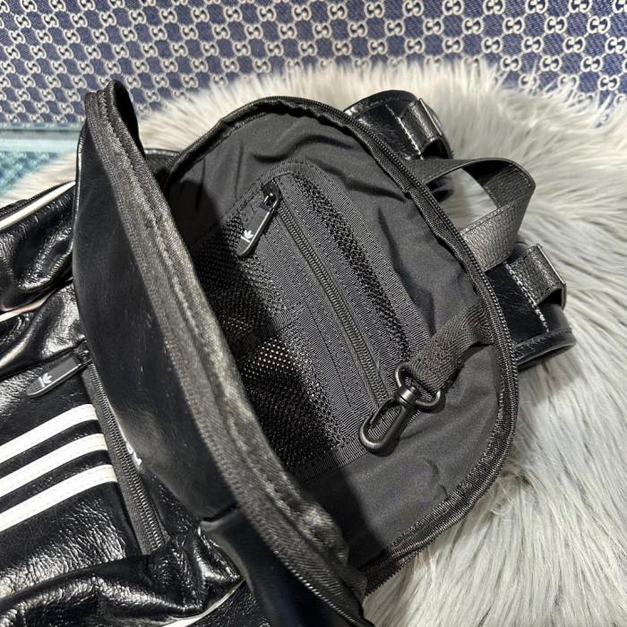 BalenciagaxAdidas Bright Letter Zipper Backpack Bag #nigo22129