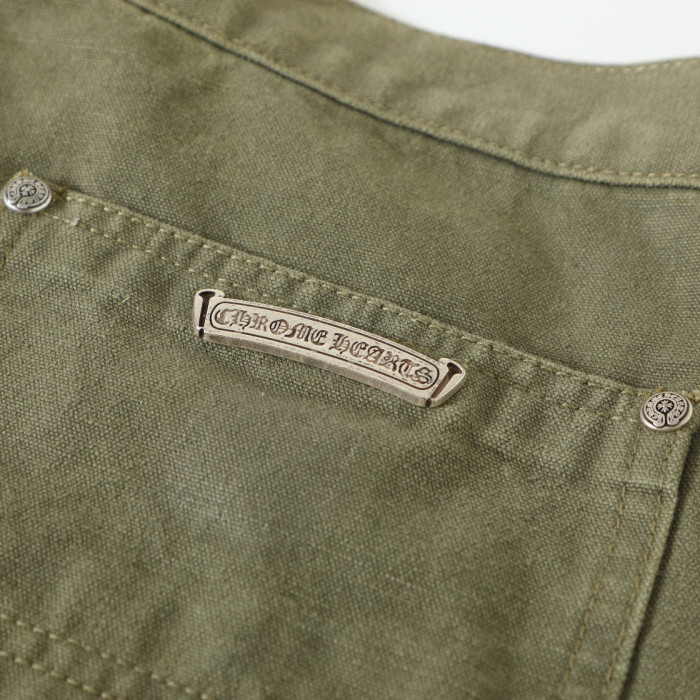 Chrome Hearts Green Denim Printed Casual Pants #nigo22139