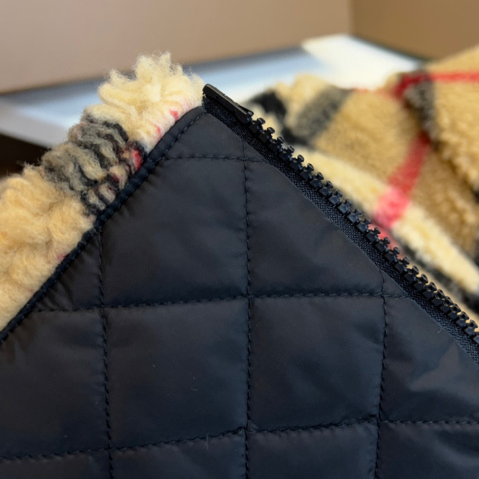 Burberry Check Fleece Hooded Jacket #nigo96751