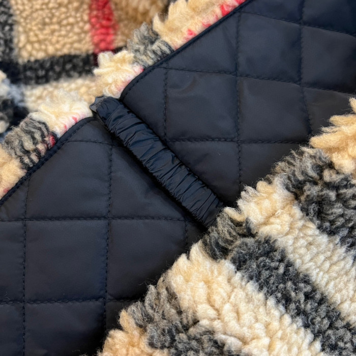 Burberry Check Fleece Hooded Jacket #nigo96751