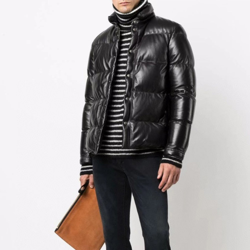 Tom Ford Leather Puffer Down Jacket Ngvp #nigo6822