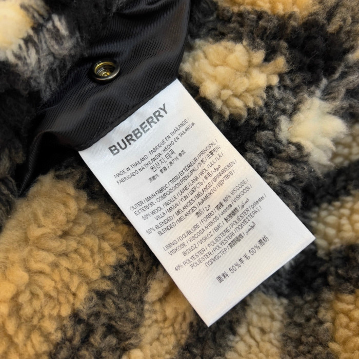 Burberry Check Fleece Hooded Jacket #nigo96751