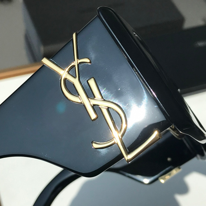 SAINT LAURENT Black Square Sunglasses Glasses #nigo96756