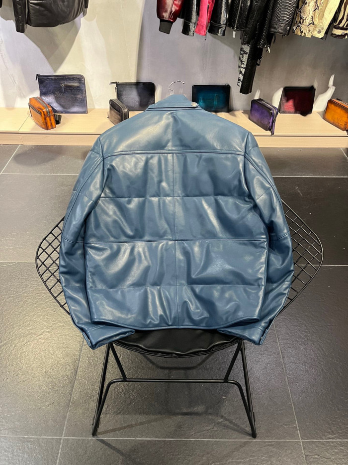 Tom Ford Leather Puffer Down Jacket Ngvp #nigo6822