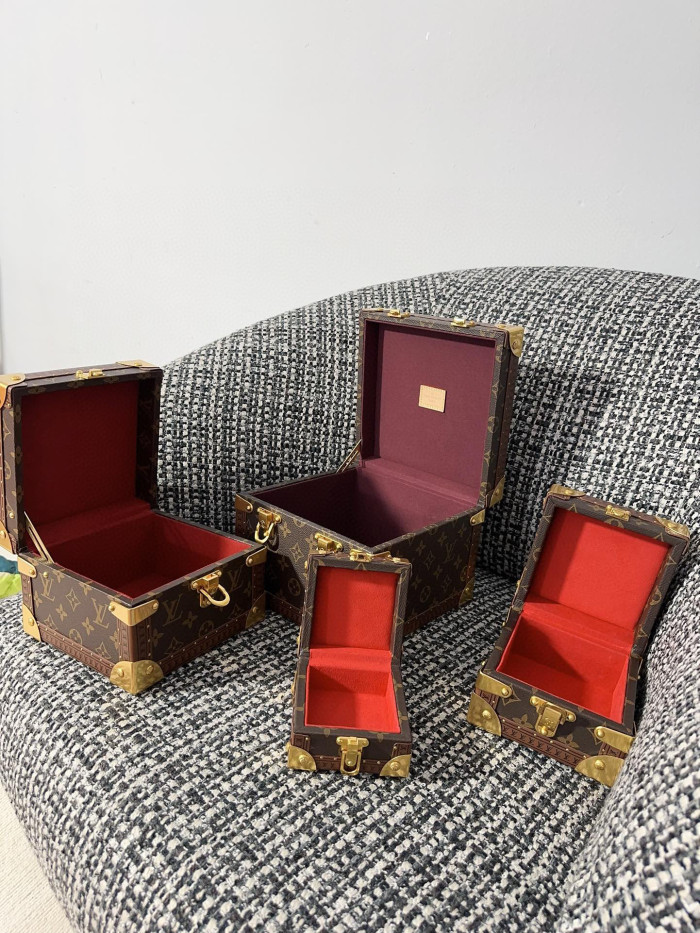 Louis Vuitton Metal Clad Corner Hard Case Set of 4 Bag #nigo96762