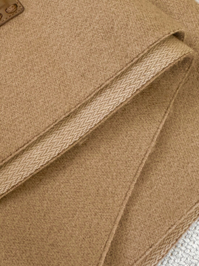 Fendi FF Brown Wool And Cashmere Blend Scarf #nigo96771
