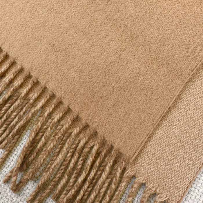 Fendi FF Brown Wool And Cashmere Blend Scarf #nigo96771