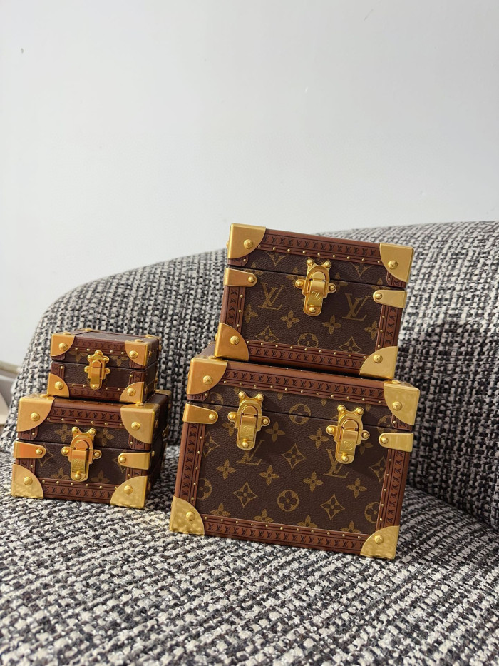 Louis Vuitton Metal Clad Corner Hard Case Set of 4 Bag #nigo96762