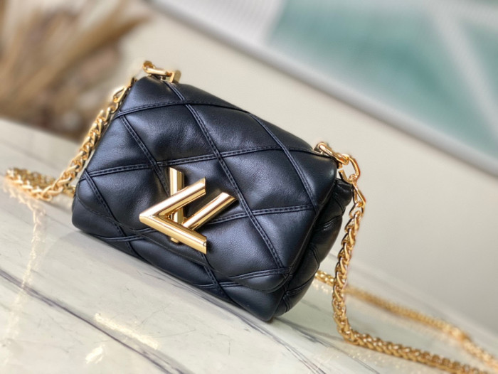 Louis Vuitton PICO GO-14 Leather Chain Diagonal Bag #nigo22171