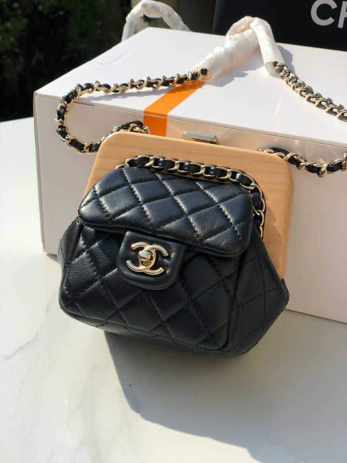 Chanel Leather Chain Diagonal Mini Bag #nigo22168