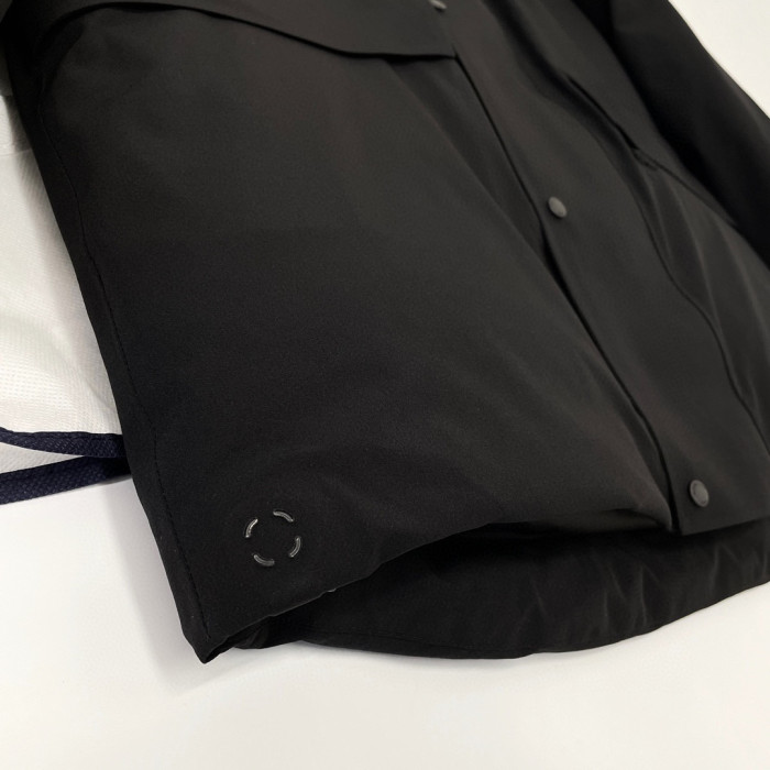 Moncler Black Hooded Down Jacket #nigo22155