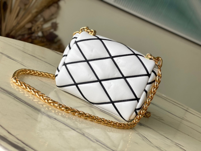 Louis Vuitton PICO GO-14 Leather Chain Diagonal Bag #nigo22171