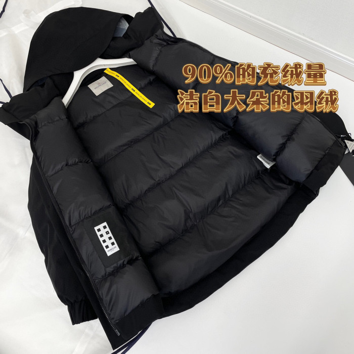 Moncler Black Hooded Down Jacket #nigo22155