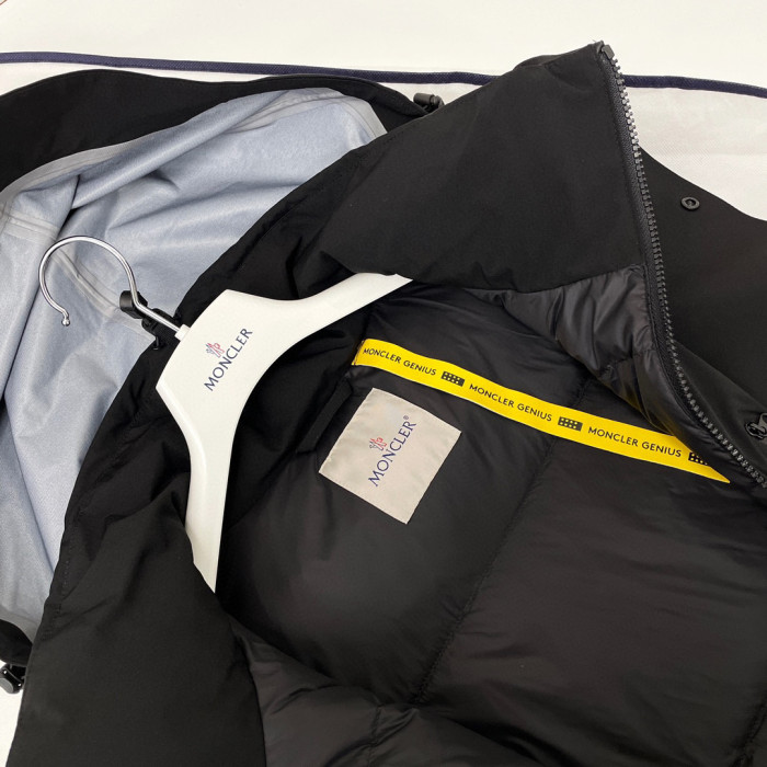 Moncler Black Hooded Down Jacket #nigo22155