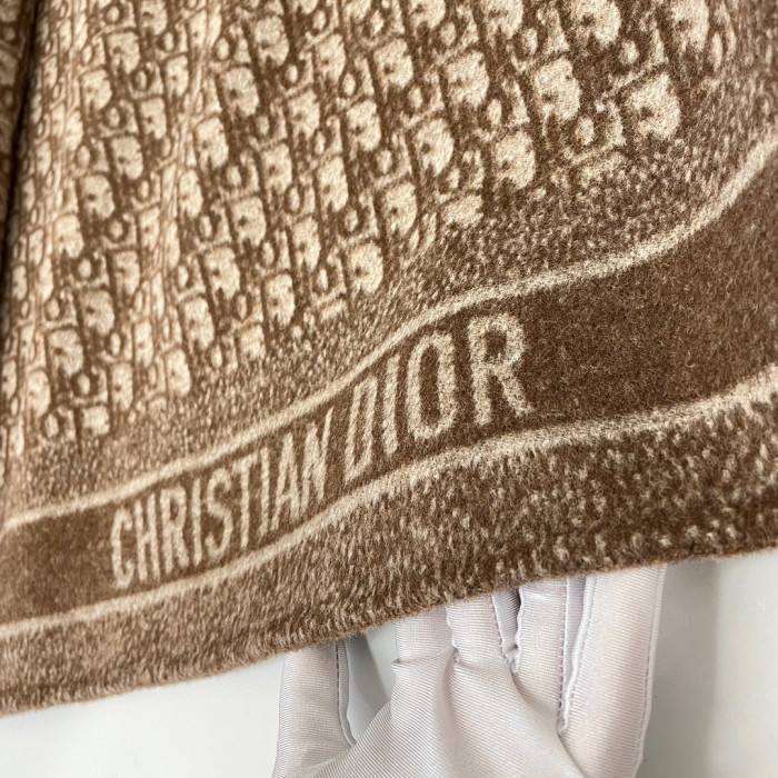 Dior Coffee Printed Long Coat Jacket #nigo22153