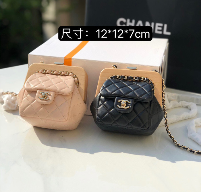 Chanel Leather Chain Diagonal Mini Bag #nigo22168