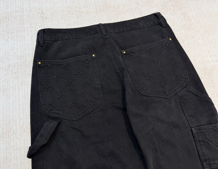 Louis Vuitton Denim Buckle Up Jacket And Pants Set #nigo22157