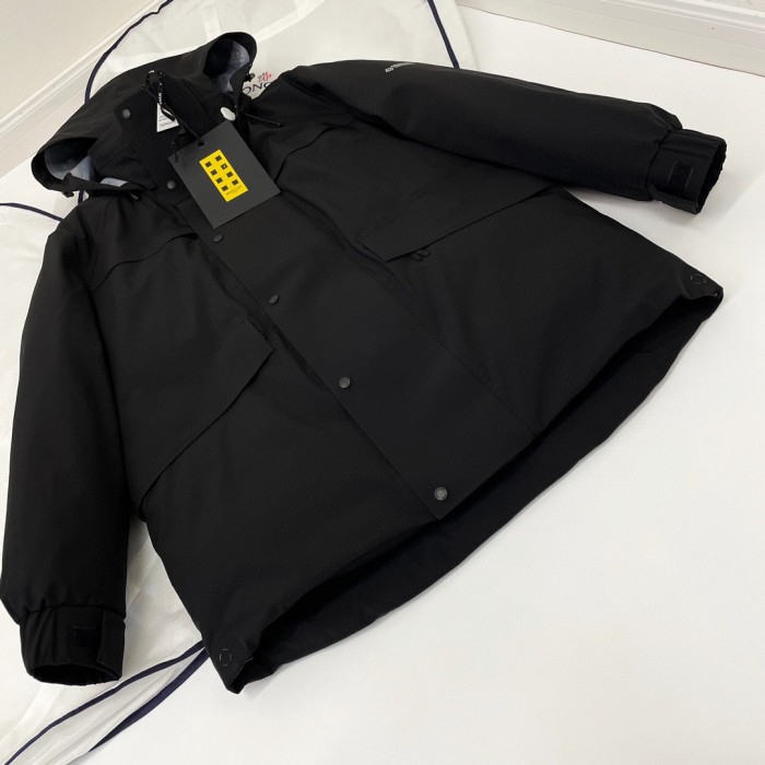 Moncler Black Hooded Down Jacket #nigo22155