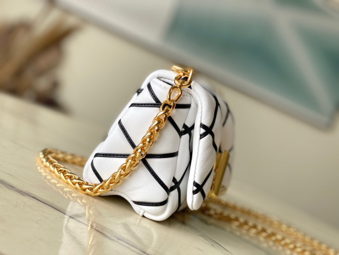 Louis Vuitton PICO GO-14 Leather Chain Diagonal Bag #nigo22171