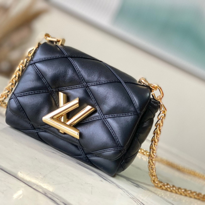 Louis Vuitton PICO GO-14 Leather Chain Diagonal Bag #nigo22171
