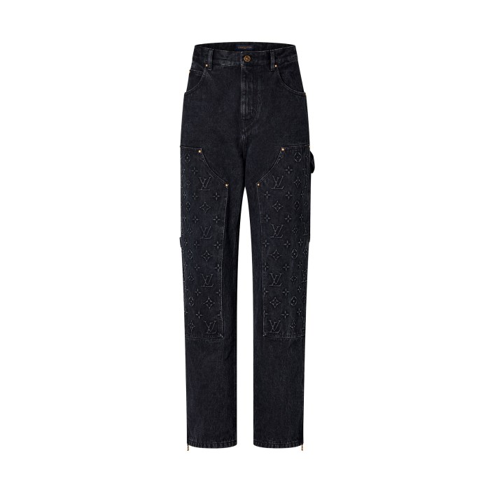 Louis Vuitton Denim Buckle Up Jacket And Pants Set #nigo22157