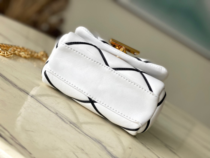 Louis Vuitton PICO GO-14 Leather Chain Diagonal Bag #nigo22171