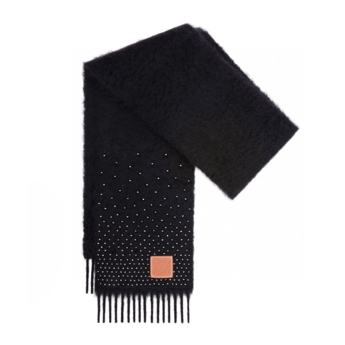 Loewe Black Wool Sky Star Scarf #nigo22166